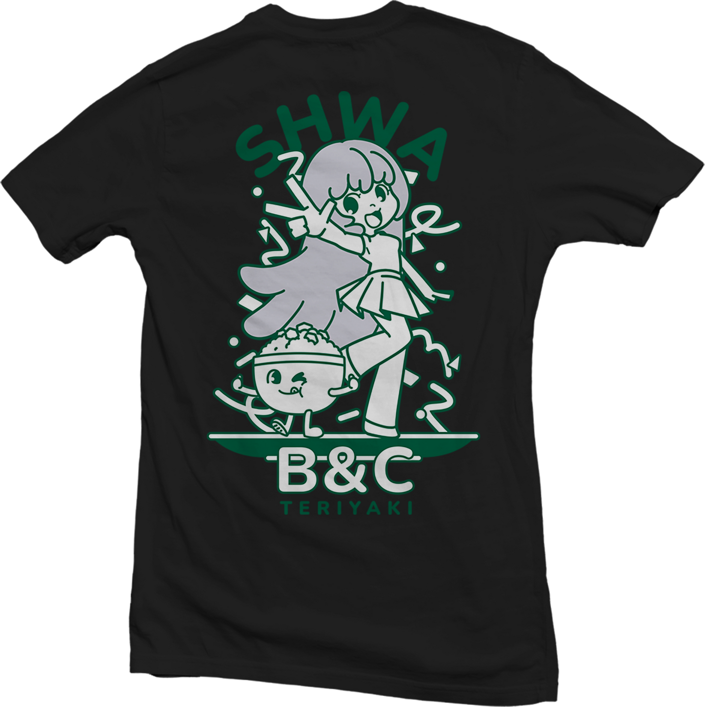 B&C TERIYAKI X SHWA T SHIRT